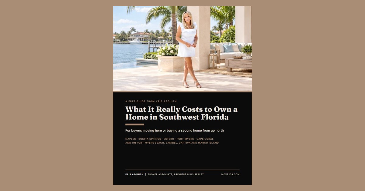 Cover of the free guide: What It Really Costs to Own a Home in Southwest Florida